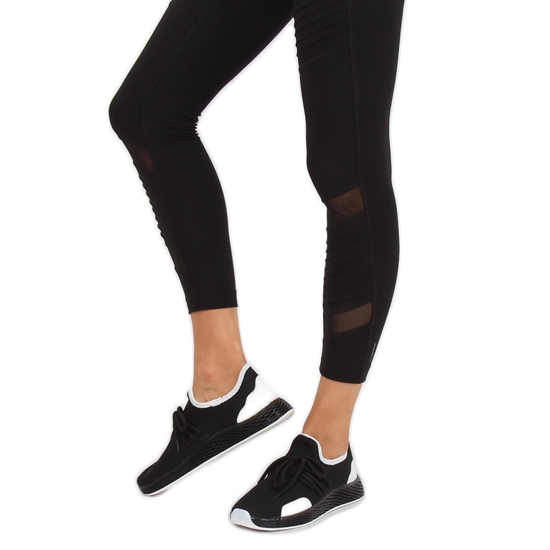 Chaussures de sport noires B-6851 Noir le noir 1