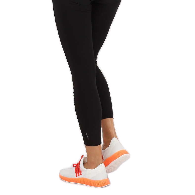 Chaussures de sport orange et blanches B-6851 Orange 1