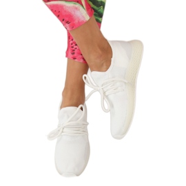 Chaussures de sport blanches B-6851 Blanc 2