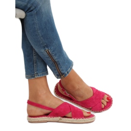 Sandales Espadrilles Fuchsia YJ-2M12 Fuchsia rose 3