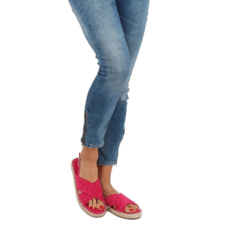Sandales Espadrilles Fuchsia YJ-2M12 Fuchsia rose 1