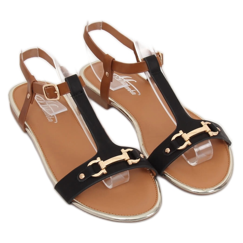 Sandales femme noires 127-97 Noir brun 1