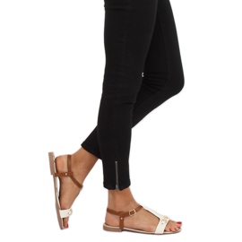 Sandales blanches pour femmes 127-97 Blanc 1