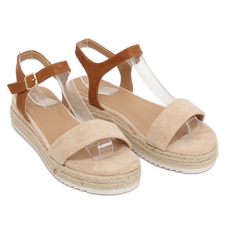 Sandales espadrilles beiges Y-8224 Beige 2 Sandales espadrilles beiges Y-8224 Beige 2