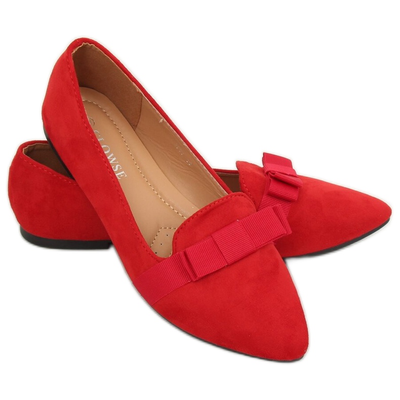 Ballerines femme rouges 8F59 Rouge 1