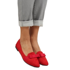 Ballerines femme rouges 8F59 Rouge 2