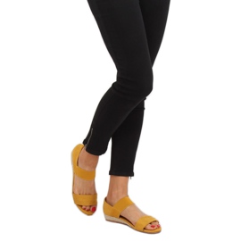 Sandales espadrilles jaunes 9R71 Jaune 1