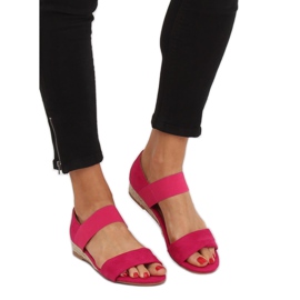 Sandales espadrilles Fuchsia 9R71 Rose 2