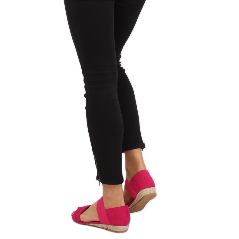 Sandales espadrilles Fuchsia 9R71 Rose 1