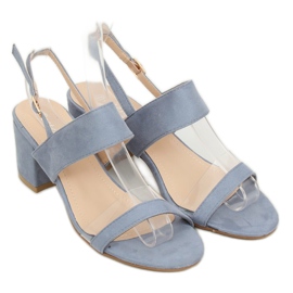 Sandales à talons bleues 660-1 / SA-2 Bleu 3