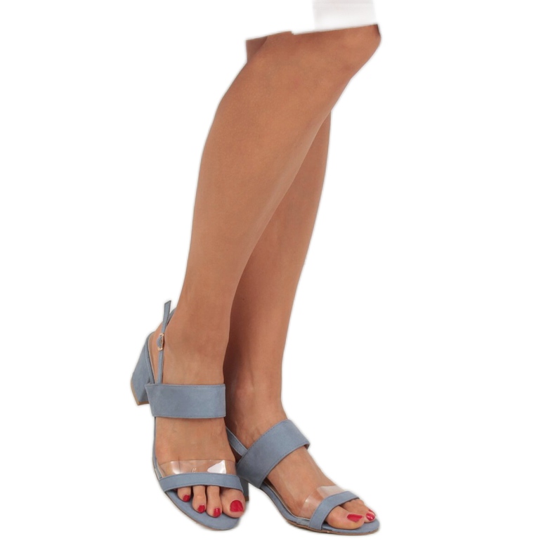 Sandales à talons bleues 660-1 / SA-2 Bleu 1