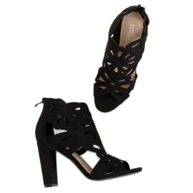 Bottines ajourées noires AT-0657-L Noir le noir 4