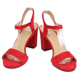 Sandales rouges sur le poteau FH-3M25 Rouge 1