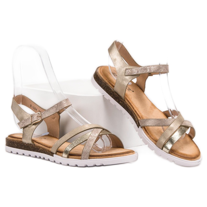 Bestelle Sandales décontractées jaune 2