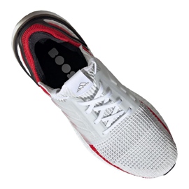 Chaussures de course adidas UltraBoost 19 M EF1341 blanche rouge 1