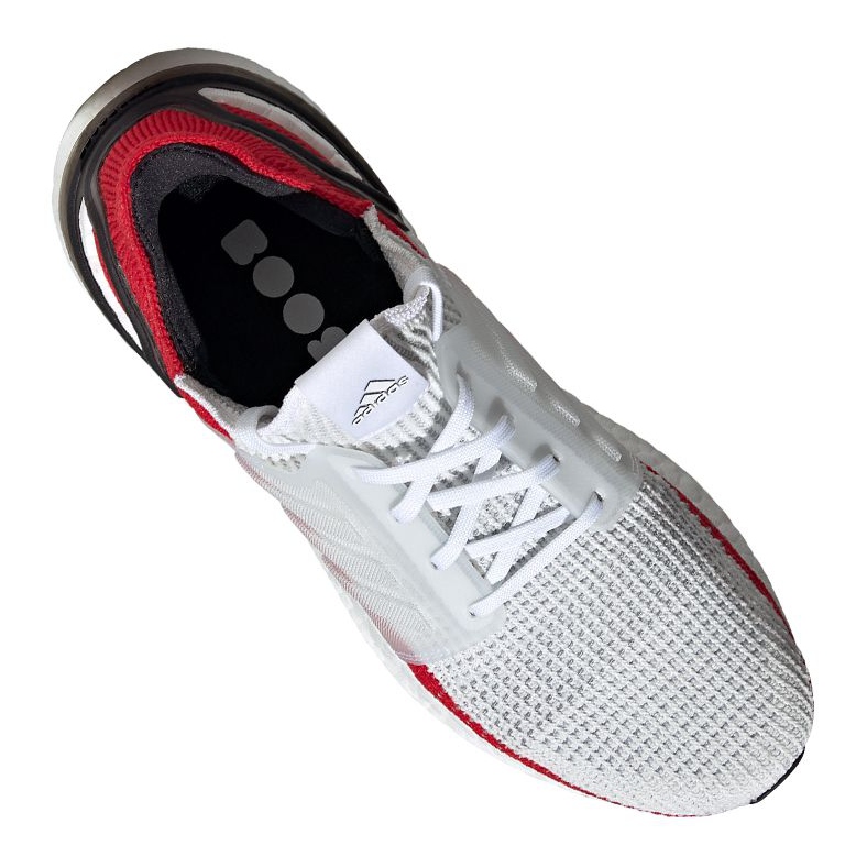 Chaussures de course adidas UltraBoost 19 M EF1341 blanche rouge 1