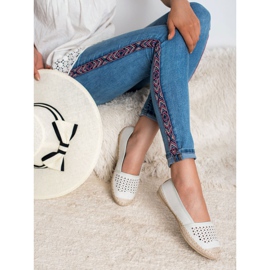 Mckeylor Espadrilles ajourées blanc multicolore 2
