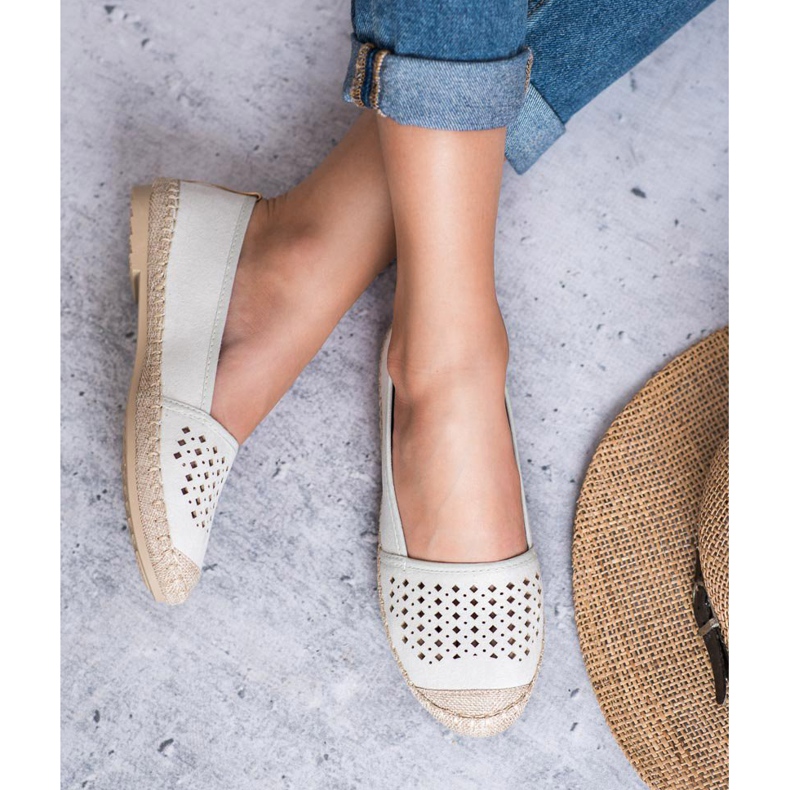 Mckeylor Espadrilles ajourées blanc multicolore 1