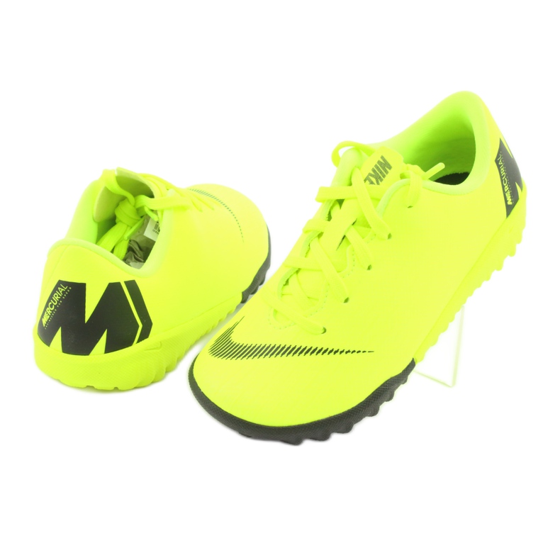 Chaussures de football Nike Mercurial VaporX 12 Academy Tf Jr AH7353-701 jaune 4