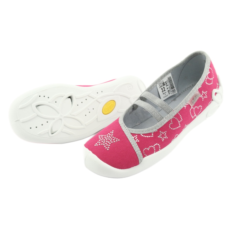 Chaussures pour enfants Befado 116Y245 rose gris 4