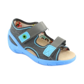 Befado chaussures pour enfants pu 065P125 bleu gris 1