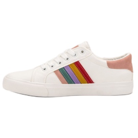 SHELOVET Chaussures de sport décontractées blanc multicolore 1