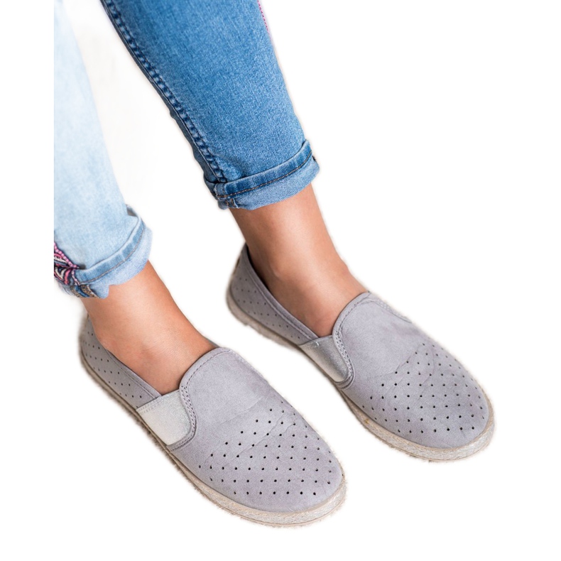Mckeylor Slipons en daim gris 1