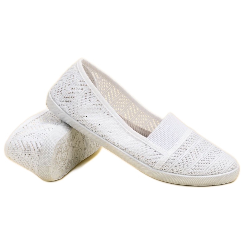 Mckeylor Ballerines textiles blanc 1