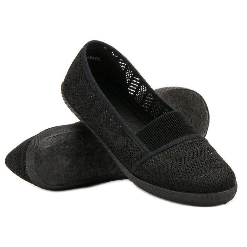 Mckeylor Ballerines textiles le noir 1
