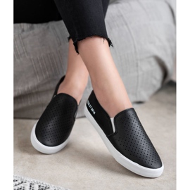 Mckeylor Slipons Ajourés le noir 5