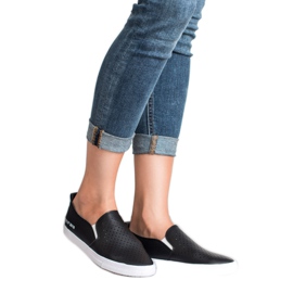 Mckeylor Slipons Ajourés le noir 3