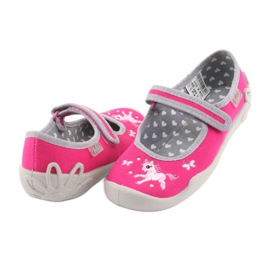 Chaussures enfant Befado 114X324 rose gris 4
