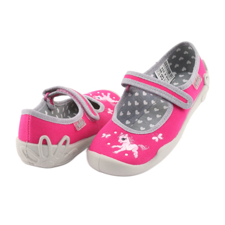 Chaussures enfant Befado 114X324 rose gris 4