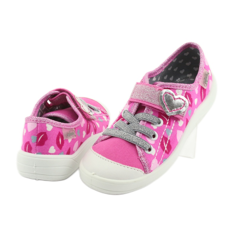 Chaussures enfant Befado 251X123 blanc rose gris 4