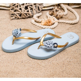 Ax Boxing Tongs Avec Fleurs bleu 2