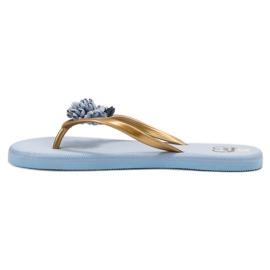 Ax Boxing Tongs Avec Fleurs bleu 3
