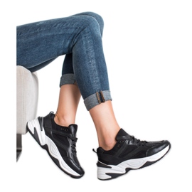 SHELOVET Baskets noires le noir 1