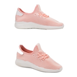 SHELOVET Chaussures de sport avec maille rose 2