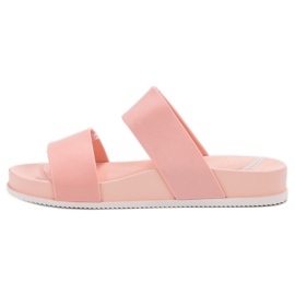 Laura Mode Pantoufles En Caoutchouc Rose 1
