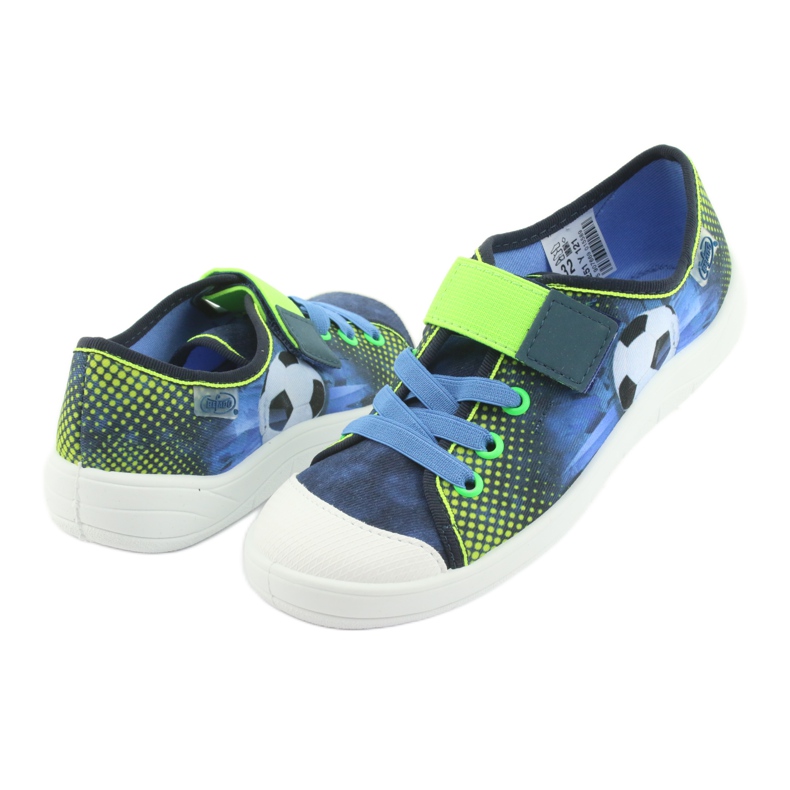 Chaussures pour enfants Befado 251Y121 bleu marine bleu vert 3