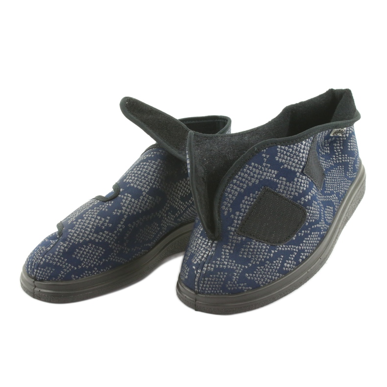 Chaussures femme Befado pu 986D009 noir bleu marine gris 3