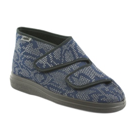 Chaussures femme Befado pu 986D009 noir bleu marine gris 1