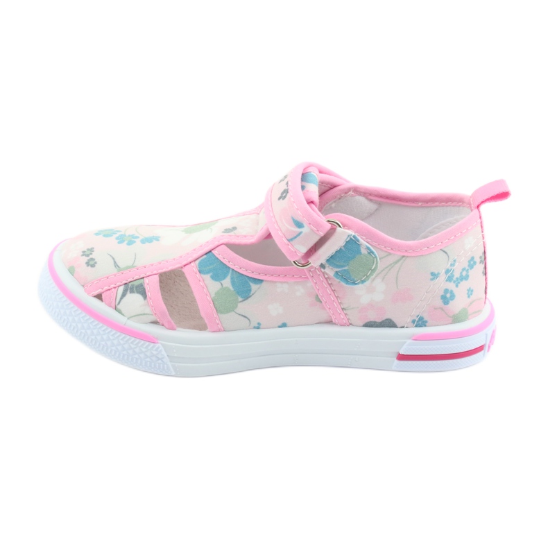 American Club Chaussures américaines chaussures pour enfants semelle intérieure en cuir velcro blanche bleu rose vert 2