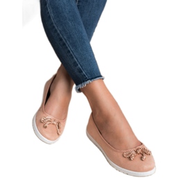 Comer Ballerines en daim rose 5