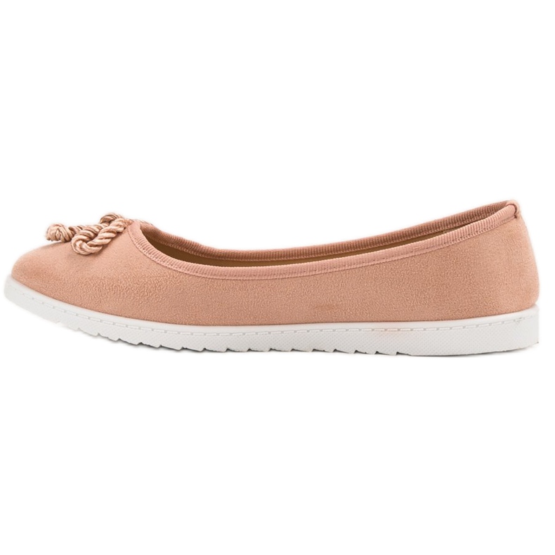 Comer Ballerines en daim rose 1