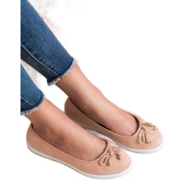 Comer Ballerines en daim rose 3