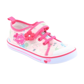 American Club Sneakers Mouth Semelle intérieure en cuir américain blanc brun rose 1