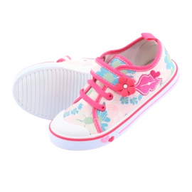 American Club Sneakers Mouth Semelle intérieure en cuir américain blanc brun rose 5