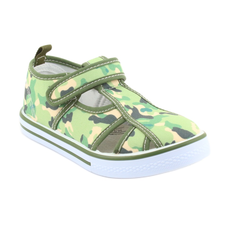 Chaussures pour enfants American Club avec velcro vert camo TEN 27/19 brun gris 1 Chaussures pour enfants American Club avec velcro vert camo TEN 27/19 brun gris 1
