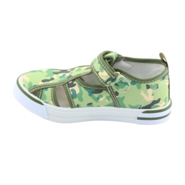 Chaussures pour enfants American Club avec velcro vert camo TEN 27/19 brun gris 2 Chaussures pour enfants American Club avec velcro vert camo TEN 27/19 brun gris 2